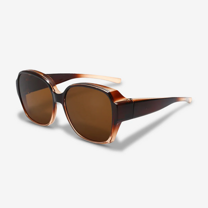 Lunettes de soleil polarisées pour femmes portant des lunettes