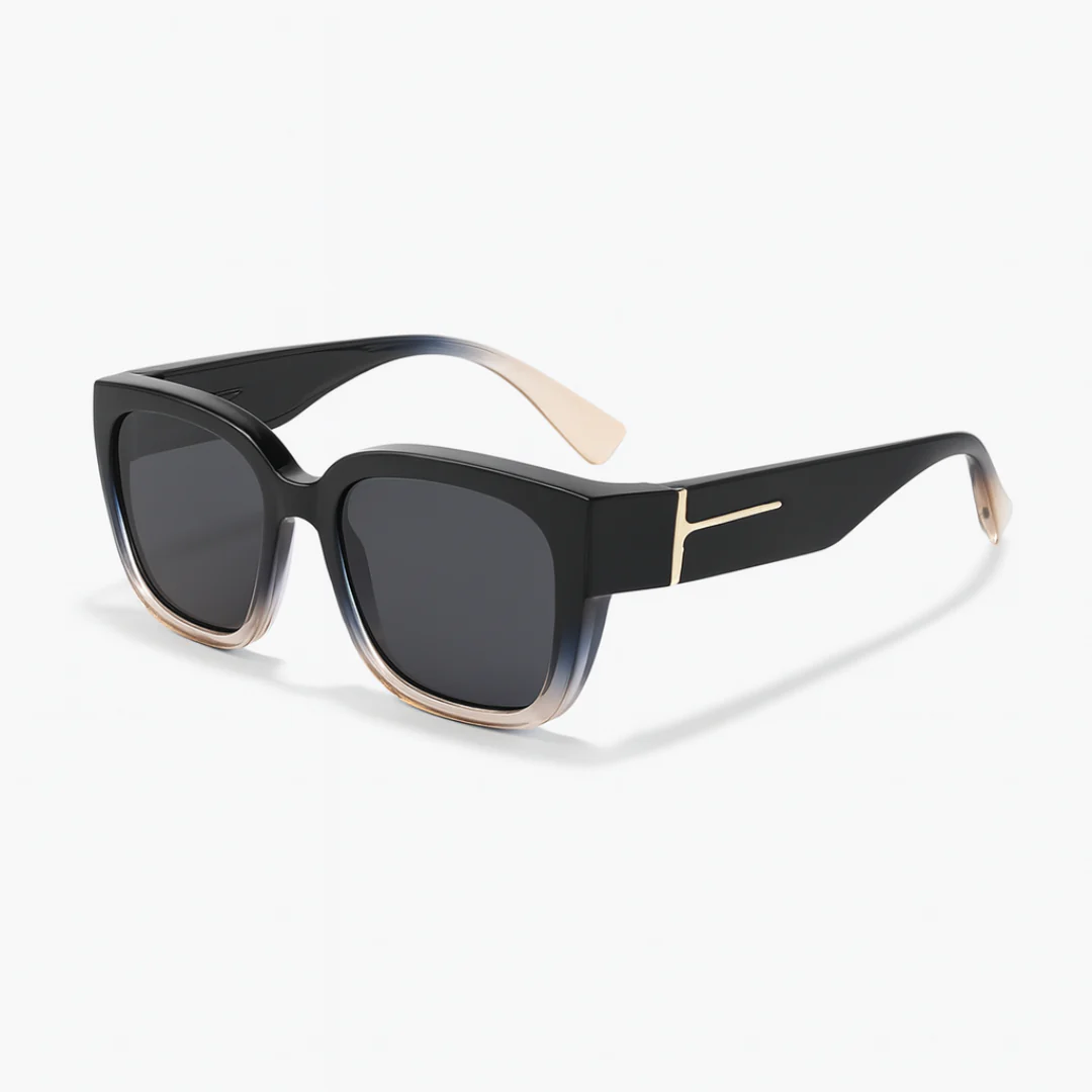 Lunettes de soleil polarisées pour femmes portant des lunettes